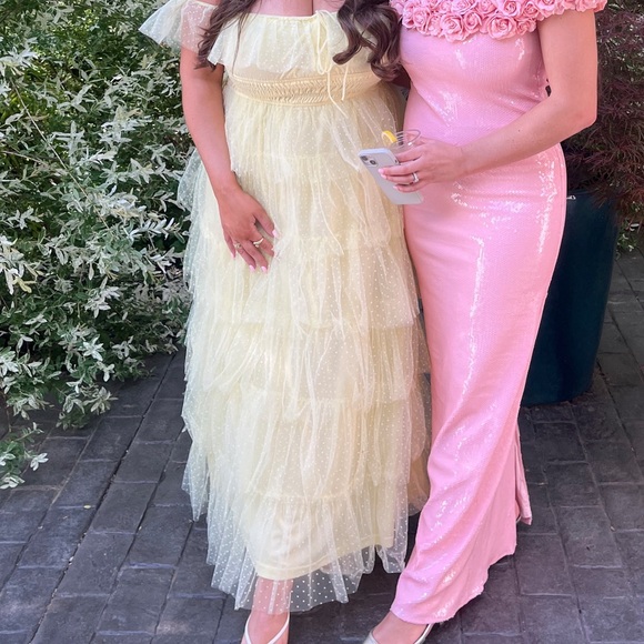 Yellow Ruffle Dress - Picture 2 of 2